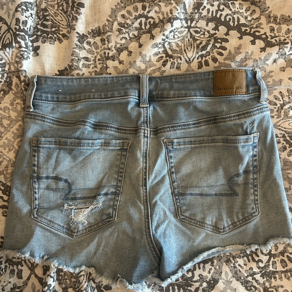 American Eagle Blue Denim Shorts - Picture 6 of 10